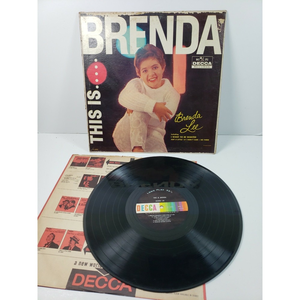 Vintage Rock & Roll - BRENDA LEE - THIS IS BRENDA - 1960 LP - DL 4082 VG/VG+